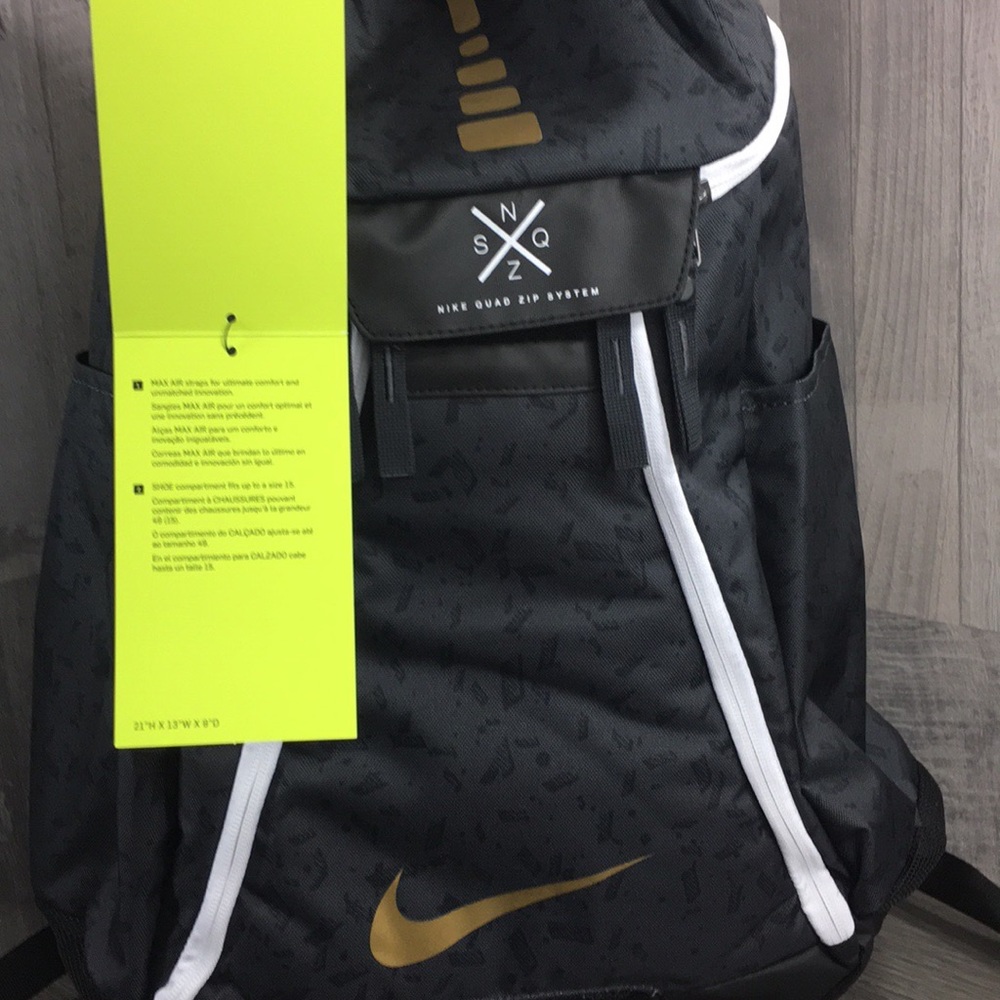Nike Hoops Elite Max Air 37L Black/Gold - Picture 5 of 8